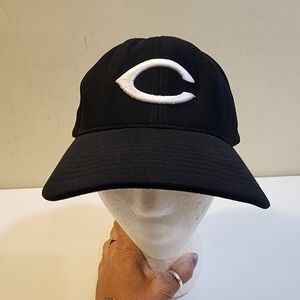 Cincinnati Black Baseball Cap with White Logo Size XL (7.5-8)